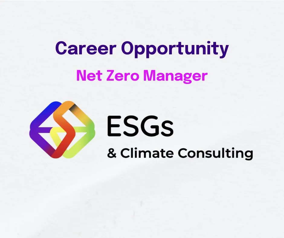 Net Zero Manager (Medior), ESGs & Climate Consulting